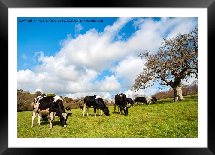 farming landscape Framed Mounted Print by Kevin Britland