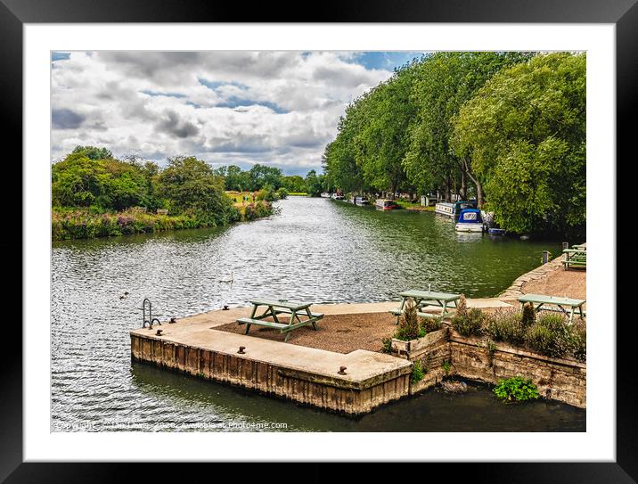 The Upper Thames at Lechlade Framed Mounted Print by Ian Lewis