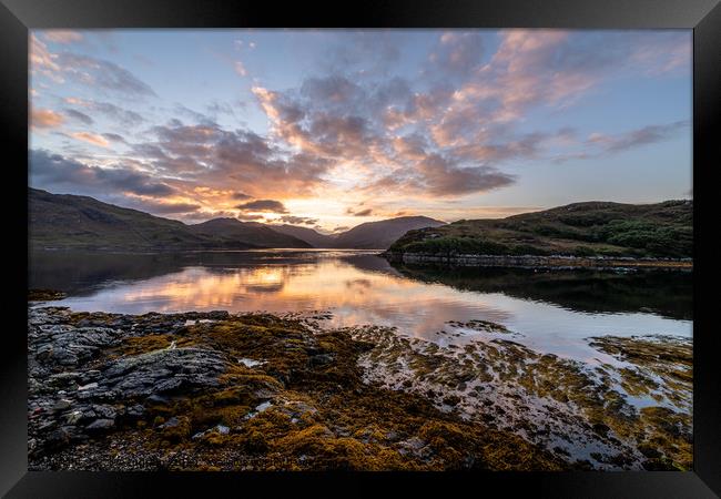 Majestic Sunrise over Loch Glendhu Framed Print by Clive Ingram