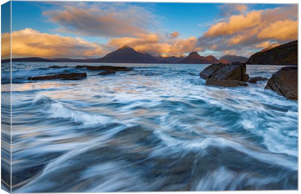 Elgol to The Cullins Canvas Print by John Finney