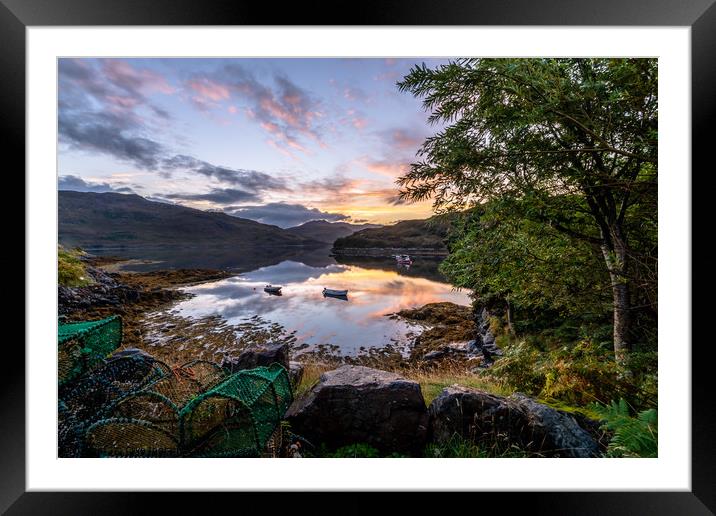 Serene Dawn Reflections Framed Mounted Print by Clive Ingram