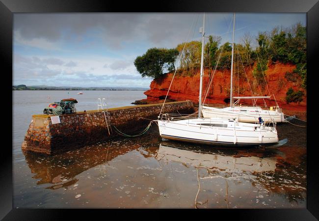 Lympstone On The River Exe Devon England UK Framed Print by Andy Evans Photos
