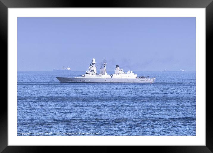 Andrea Doria Italian Destroyer  Framed Mounted Print by David Pyatt