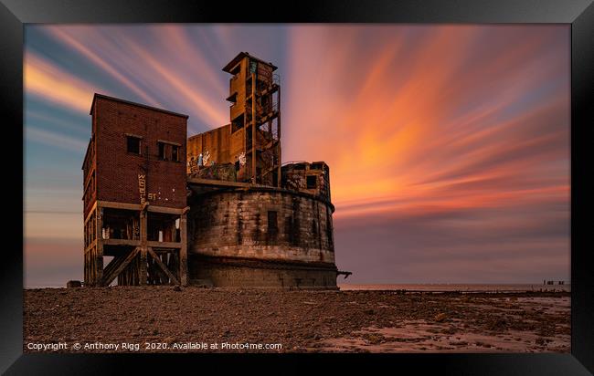 Grain Battery  Framed Print by Anthony Rigg