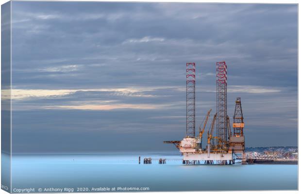 Prospector 1 Drilling Rig  Canvas Print by Anthony Rigg