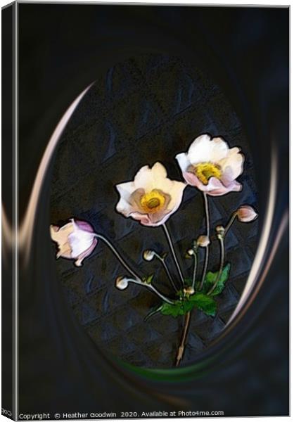 Simply Floral Canvas Print by Heather Goodwin