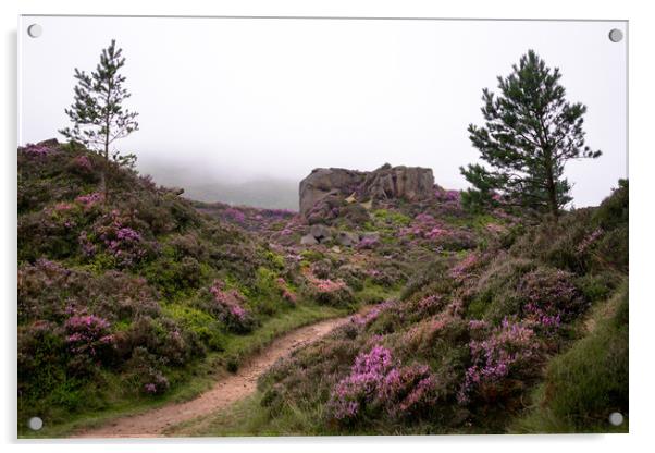Ilkley Moor Landscape Acrylic by Svetlana Sewell
