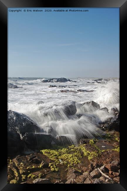 Stormy Sea Framed Print by Eric Watson