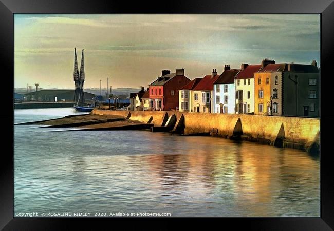 "Lighting up Hartlepool" Framed Print by ROS RIDLEY