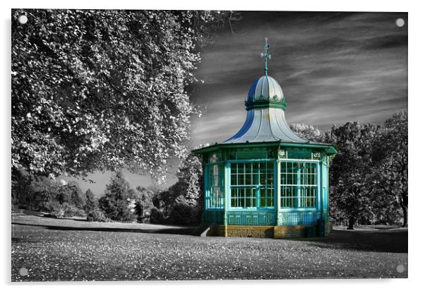 Weston Park Bandstand                       Acrylic by Darren Galpin