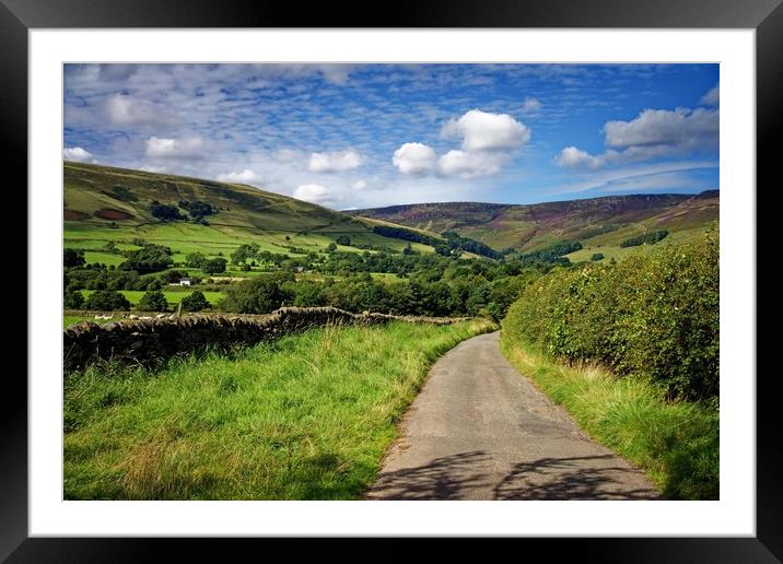 Road to Edale                                Framed Mounted Print by Darren Galpin