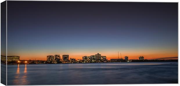 Sunset at Cotton Tree Canvas Print by Pete Evans