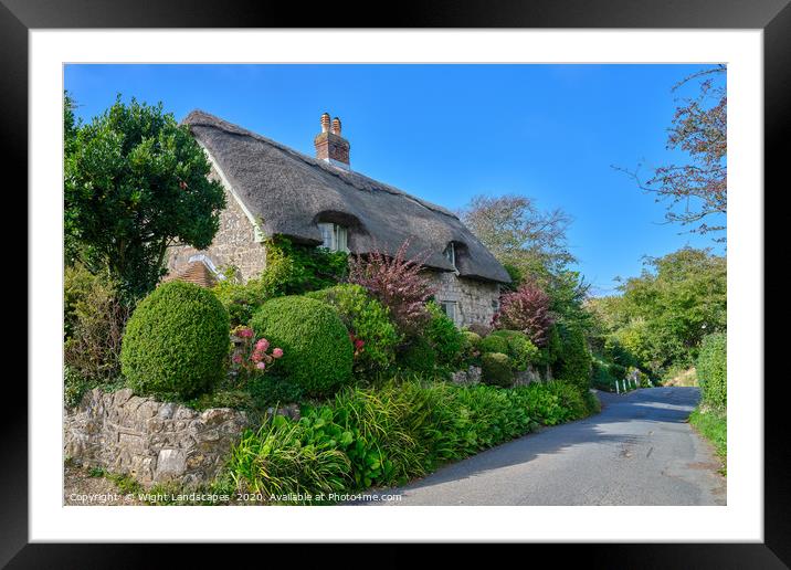 Godshill Cottage IOW Framed Mounted Print by Wight Landscapes