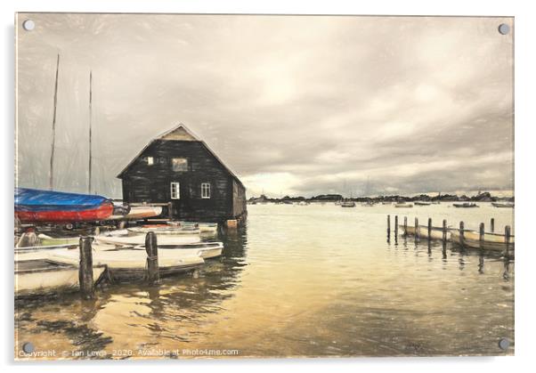 The Harbour At Bosham Acrylic by Ian Lewis