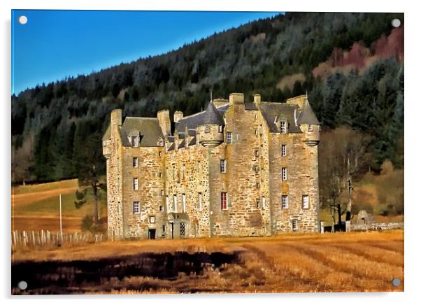 Castle Menzies Acrylic by Philip Hawkins