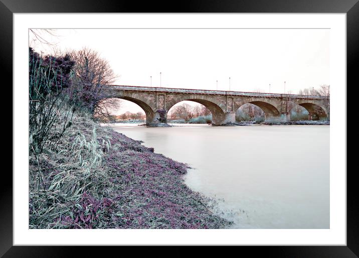 Bridge over River Tweed Framed Mounted Print by Philip Hawkins
