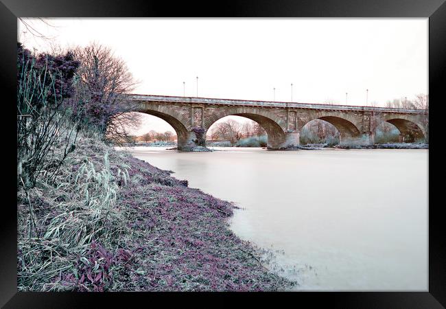 Bridge over River Tweed Framed Print by Philip Hawkins
