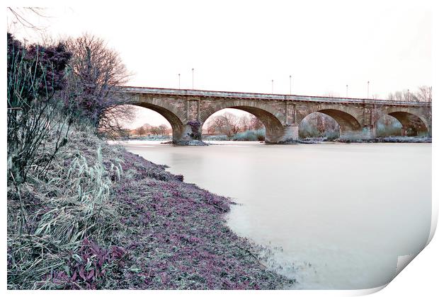 Bridge over River Tweed Print by Philip Hawkins