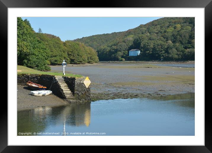 Trenant Point on the Looe River Framed Mounted Print by Neil Mottershead