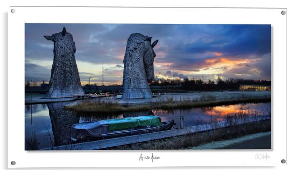 A new dawn (Kelpies) Acrylic by JC studios LRPS ARPS