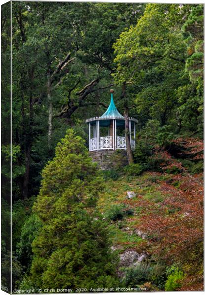 The Gazebo in Portmeirion, North Wales, UK Canvas Print by Chris Dorney