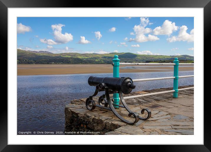 View of the Dwyryd Estuary from Portmeirion in Nor Framed Mounted Print by Chris Dorney