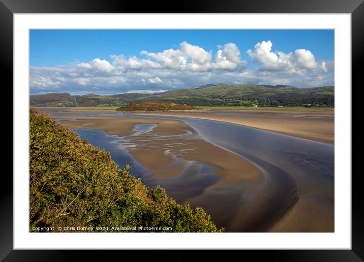 Dwyryd Estuary Viewed from Portmeirion in North Wa Framed Mounted Print by Chris Dorney