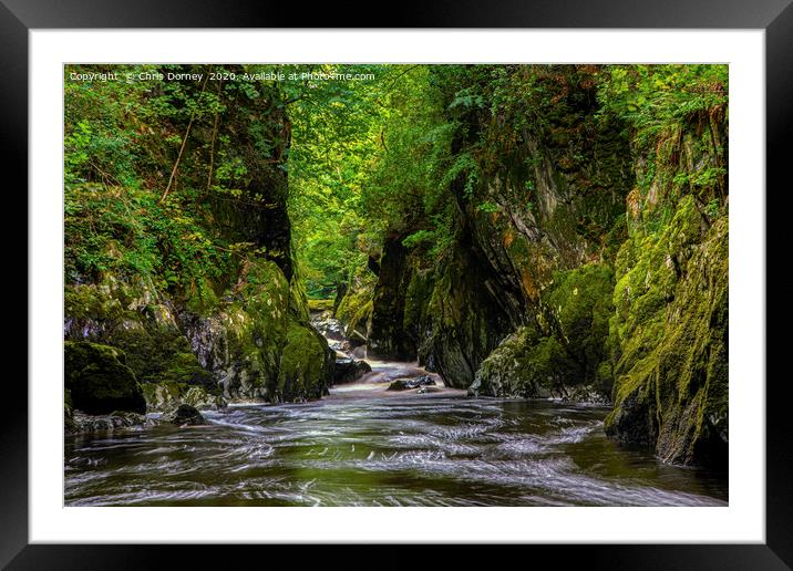 The Fairy Glen in Betws-Y-Coed, Wales Framed Mounted Print by Chris Dorney