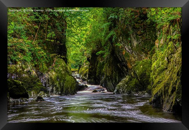 The Fairy Glen in Betws-Y-Coed, Wales Framed Print by Chris Dorney