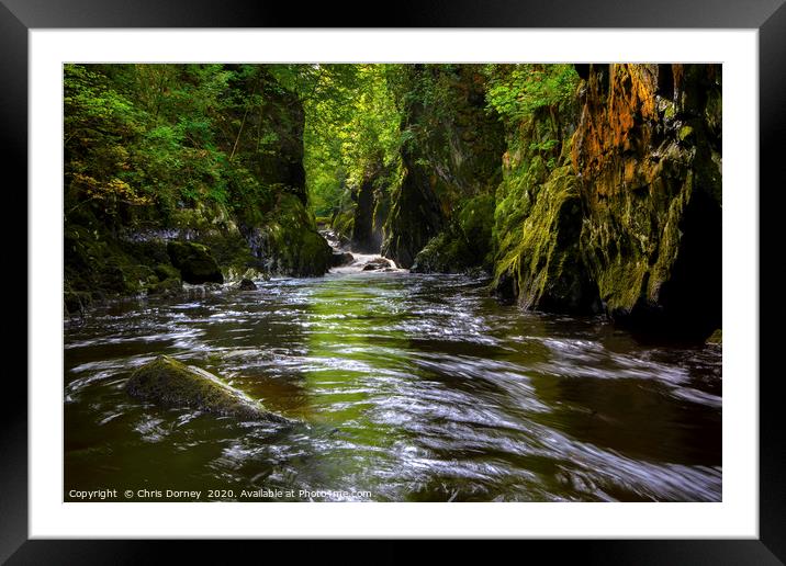 The Fairy Glen in Betws-y-Coed, Wales Framed Mounted Print by Chris Dorney