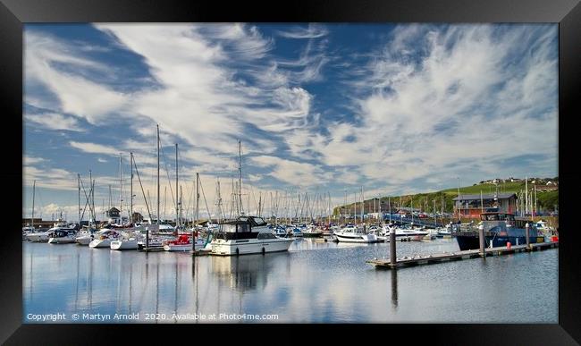 Whitehaven Marina Framed Print by Martyn Arnold