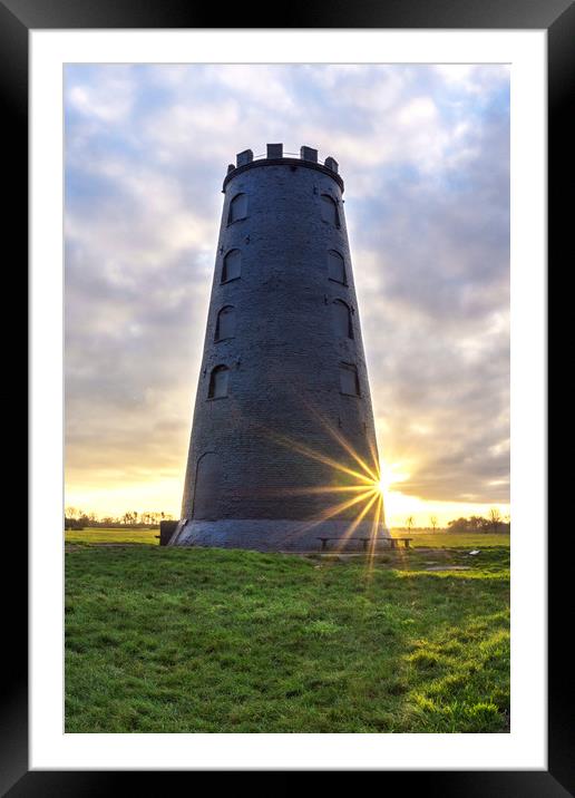 Black Mill, Beverley Westwood, Beverley East Yorks Framed Mounted Print by Roger Driscoll