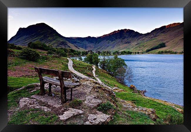 Haystacks & Buttermere View, Cumbria. Framed Print by David Lewins (LRPS)