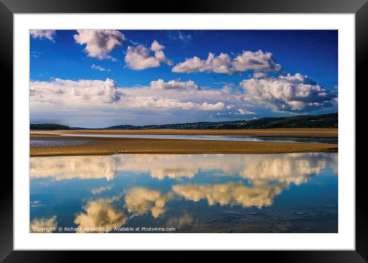 clouds over cumbria Framed Mounted Print by Richard Perks