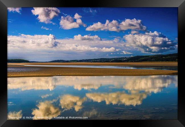 clouds over cumbria Framed Print by Richard Perks