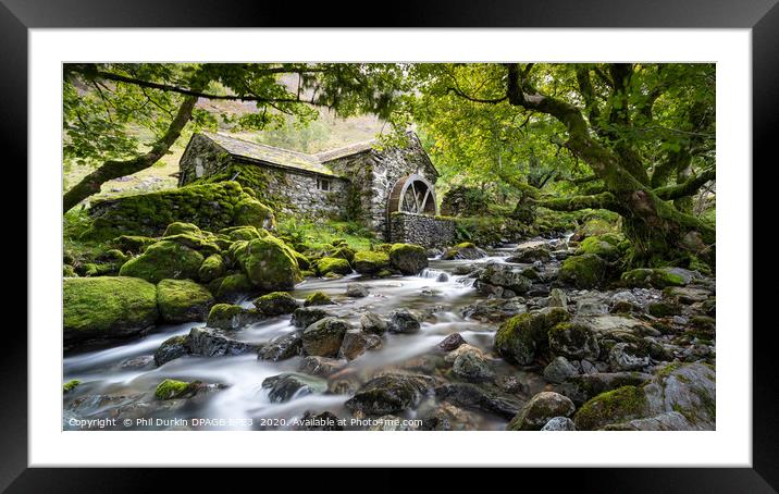 The Old Mill - Borrowdale Framed Mounted Print by Phil Durkin DPAGB BPE4