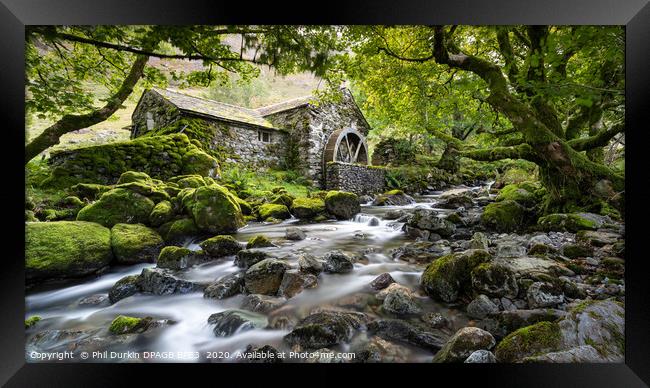 The Old Mill - Borrowdale Framed Print by Phil Durkin DPAGB BPE4