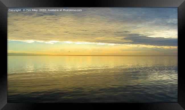 Baltic Sea Sunrise #1 Framed Print by Tim Riley
