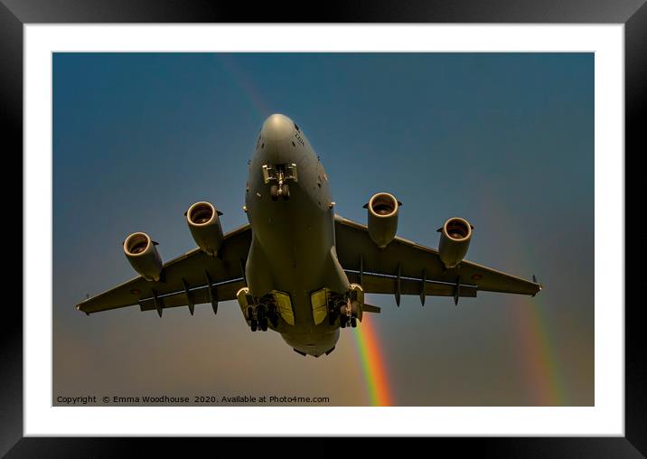 Rainbow C-17 Framed Mounted Print by Emma Woodhouse