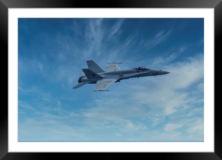 Fighter airplane flies on a Air Show Framed Mounted Print by Arpad Radoczy