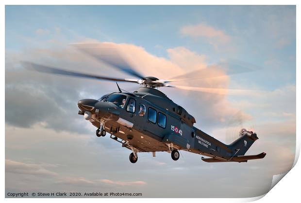 Aeronautica Militare AW139M  Print by Steve H Clark