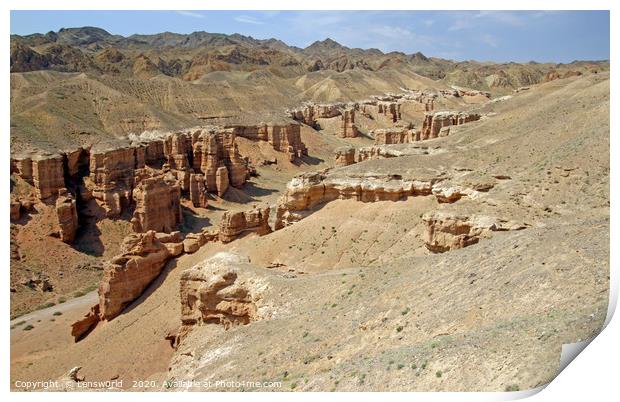 Charyn Canyon in Kazakhstan Print by Lensw0rld 