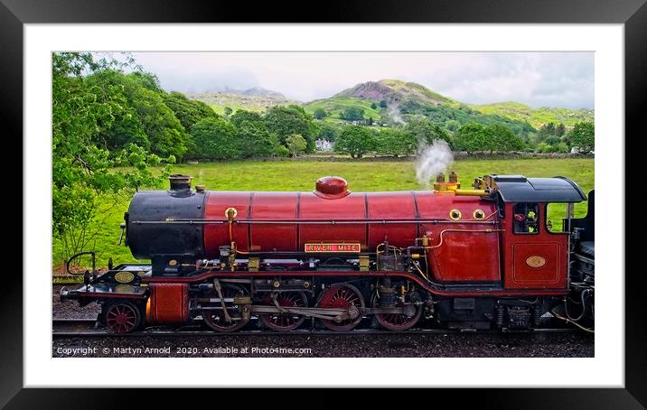 Ravenglass & Eskdale Steam Railway Framed Mounted Print by Martyn Arnold
