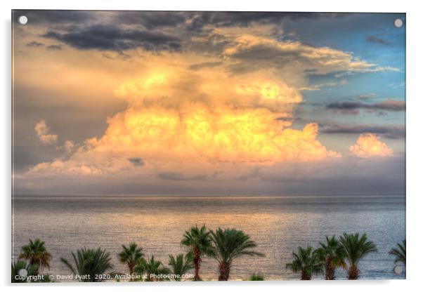 Mediterranean Summer Storm Acrylic by David Pyatt