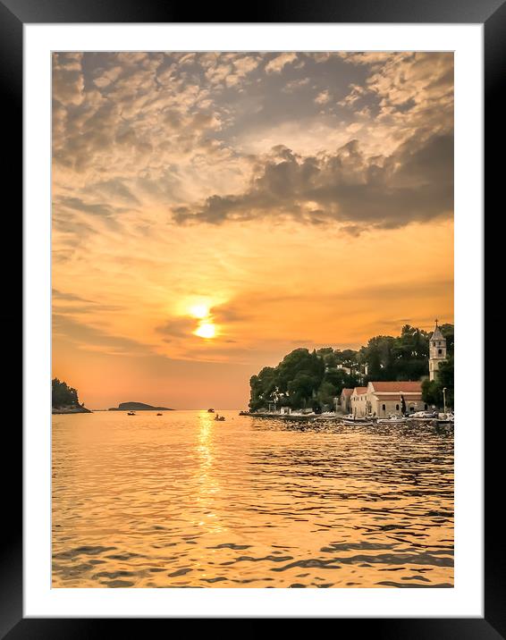 Portrait of Cavtat  Framed Mounted Print by Naylor's Photography