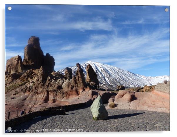 Mount Teide Acrylic by Photography by Sharon Long 