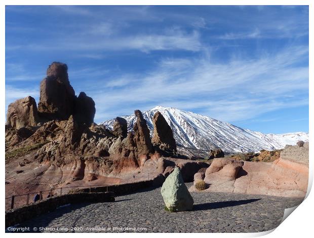 Mount Teide Print by Photography by Sharon Long 
