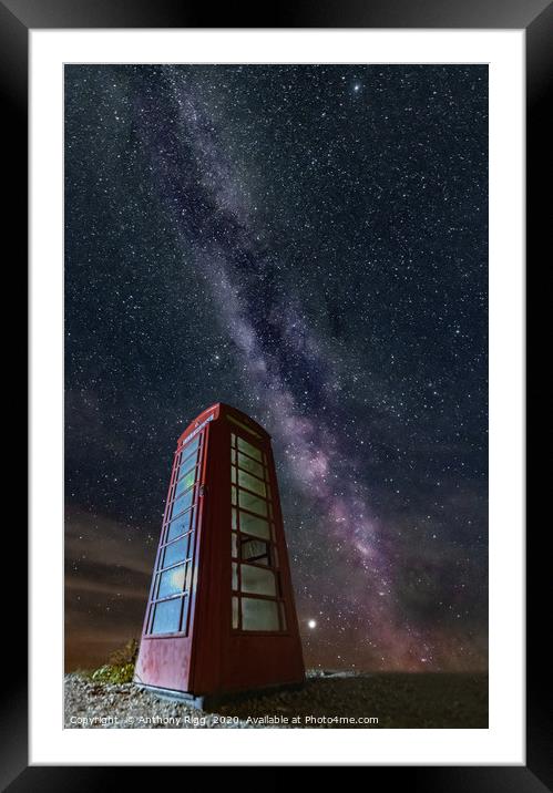Calling Occupants The Milky Way  Framed Mounted Print by Anthony Rigg