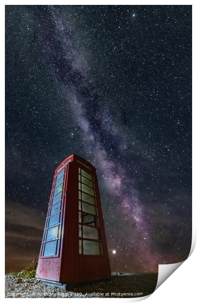 Calling Occupants The Milky Way  Print by Anthony Rigg