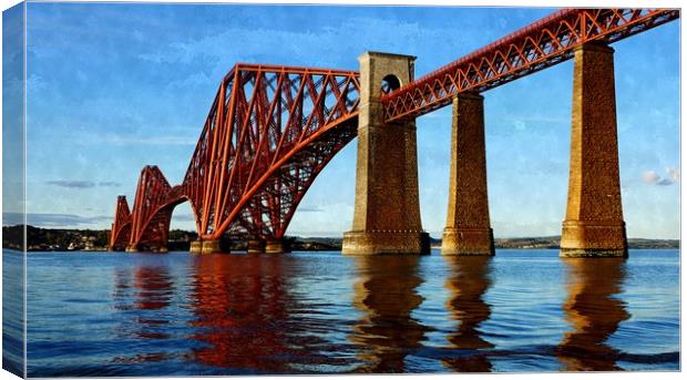 forth rail bridge  Canvas Print by dale rys (LP)